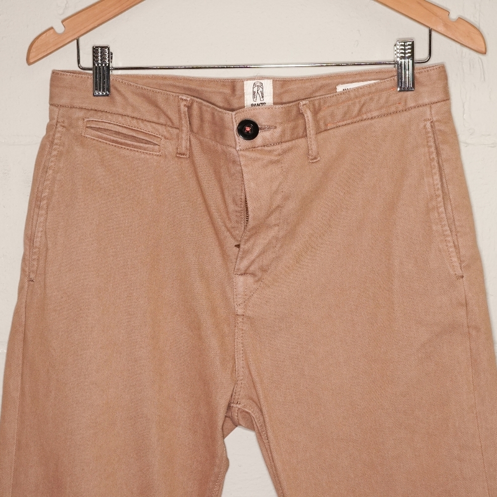 Hiroshi Kato Straight Leg Khaki Axe Denit Chino Pants US Size 30x31 Casual
